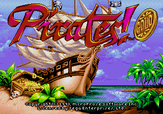 Pirates' Gold! Title Screen