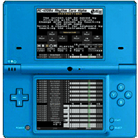 Nintendo DSi running Rhythm Core Alpha